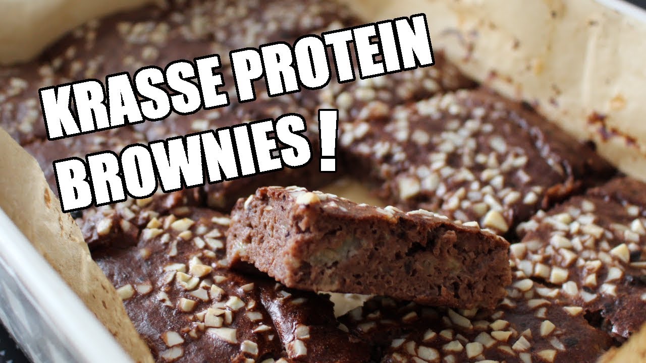 SCHOKO-BANANEN PROTEIN BROWNIES - DAS EINFACHSTE REZEPT FÜR FAULE 😂