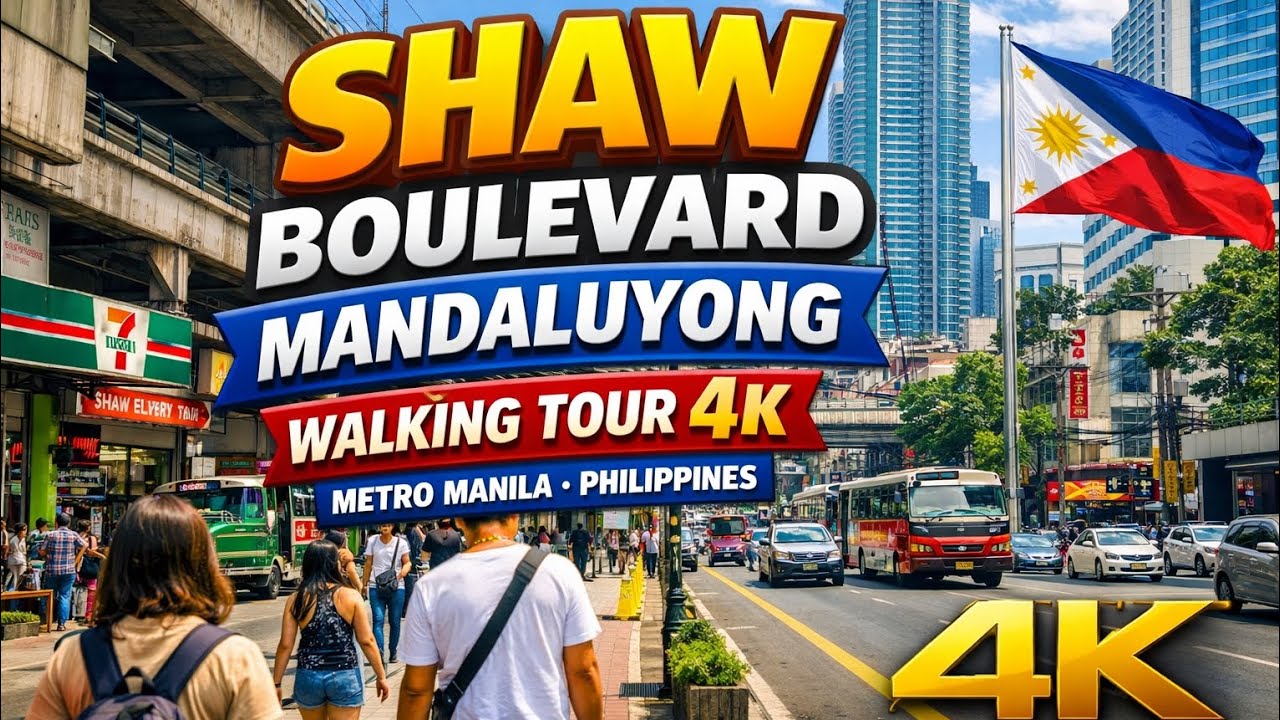 Walking Shaw Blvd Mandaluyong in 4K | Metro Manila Street Tour 2026