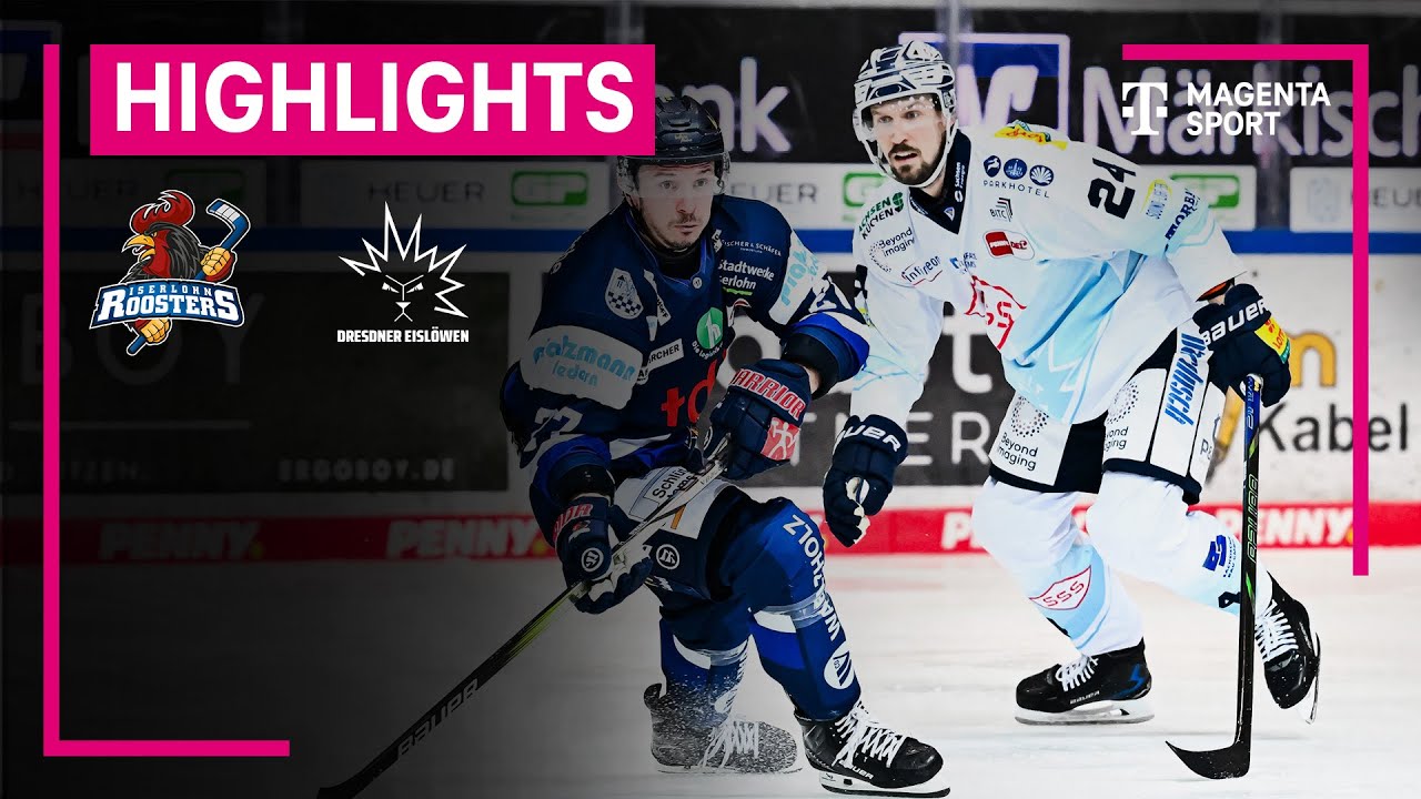 Iserlohn Roosters - Dresdner Eisl&ouml;wen | PENNY DEL | MAGENTA SPORT