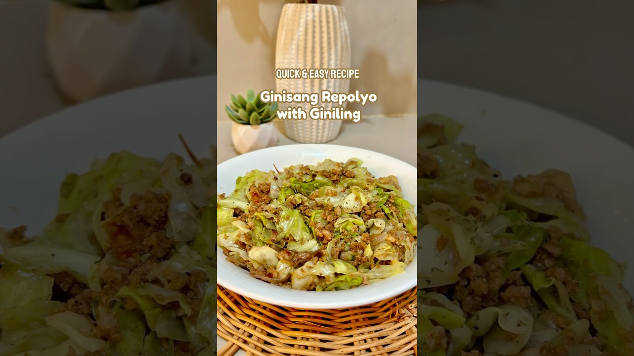Ginisang Repolyo with Pork Giniling 🥬 #ginisangrepolyo #porkginiling #quickrecipes #ulamideas #food
