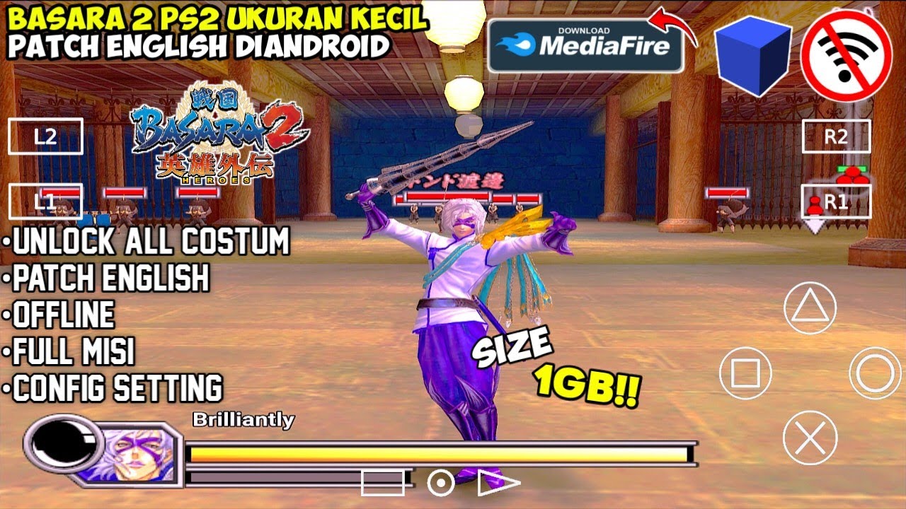 Ringan Banget!! Game Basara 2 Ps2 Bahasa Indonesia Di Android Offline | Aethersx2