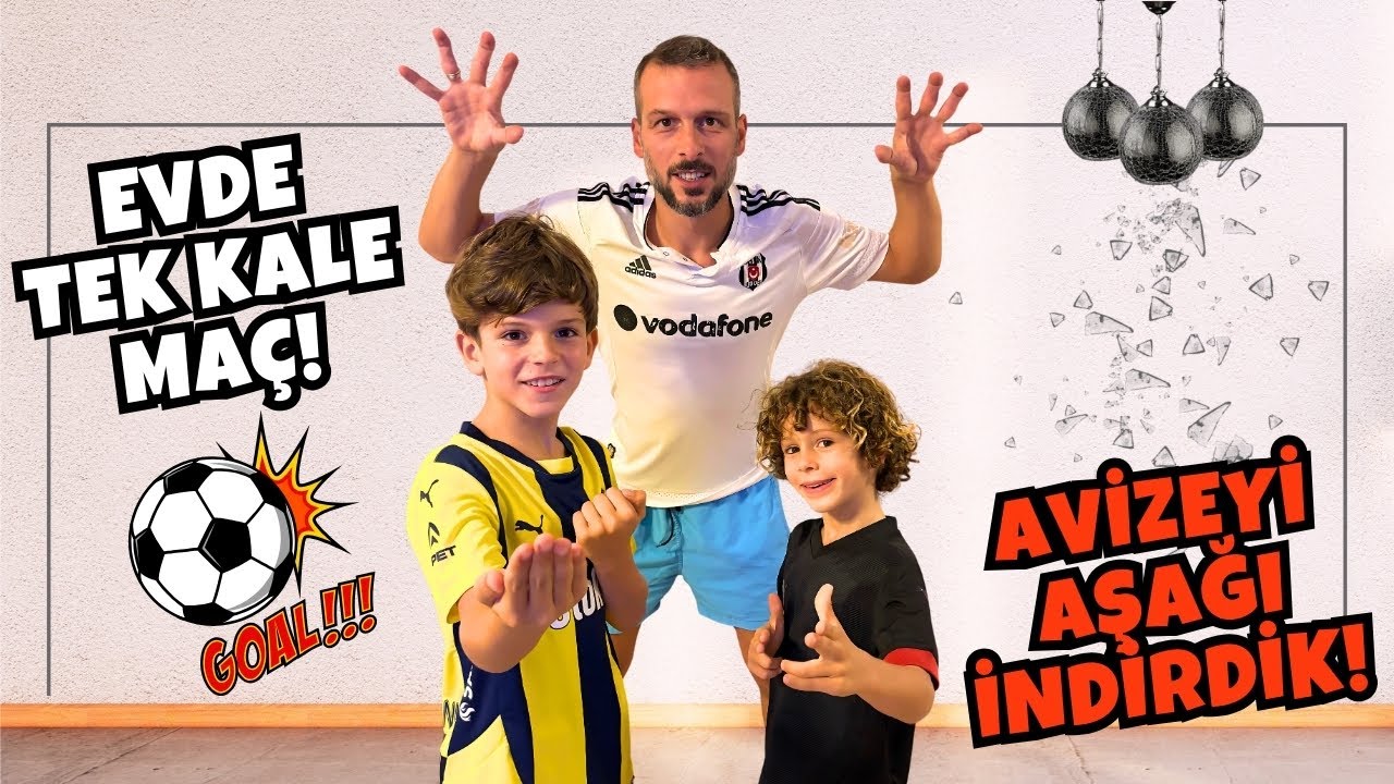 EVDE TEK KALE MAÇ OYNADIK! 