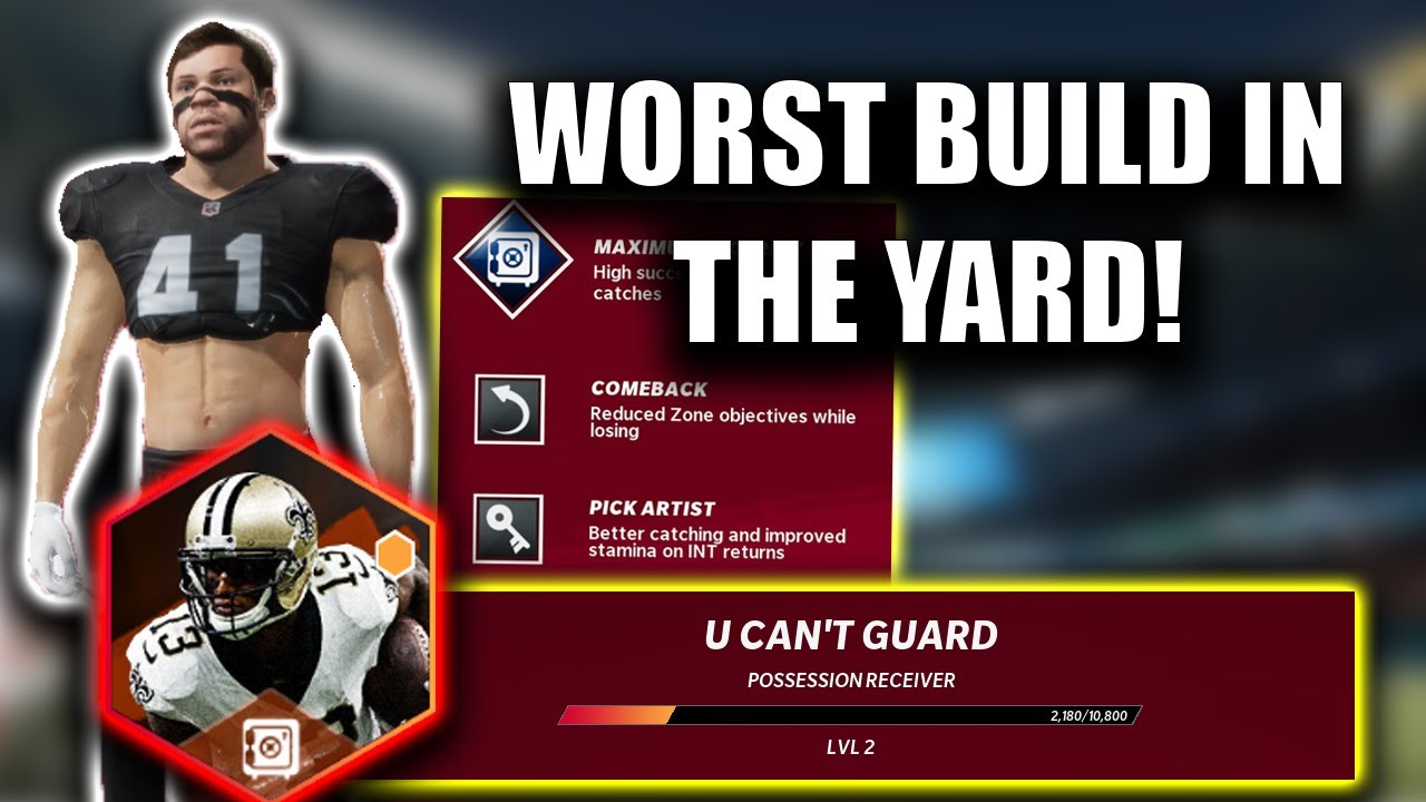 *WORST* BUILD IN THE YARD GAME PLAY! MADDEN 21 THE YARD PROTOTYPES!