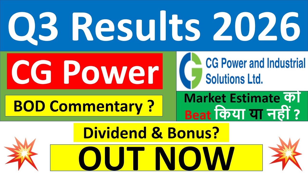 CG Power q3 results 2026 | CG Power results today | CG Power Share News | CG Power Share latest news