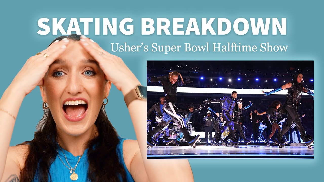 Usher's Super Bowl Halftime Show Skating Breakdown