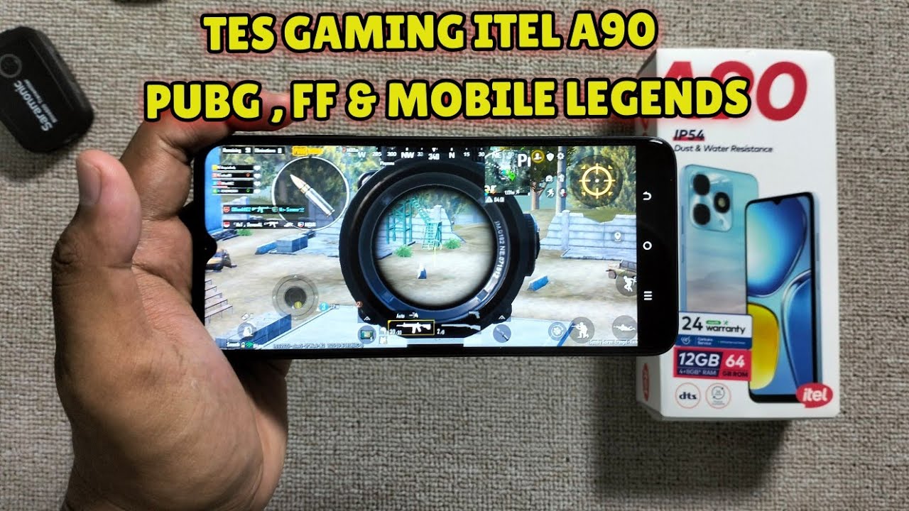 TES GAMING ITEL A90 BUAT FF, MOBILE LEGENDS & PUBG . KURANG SIH INI HP