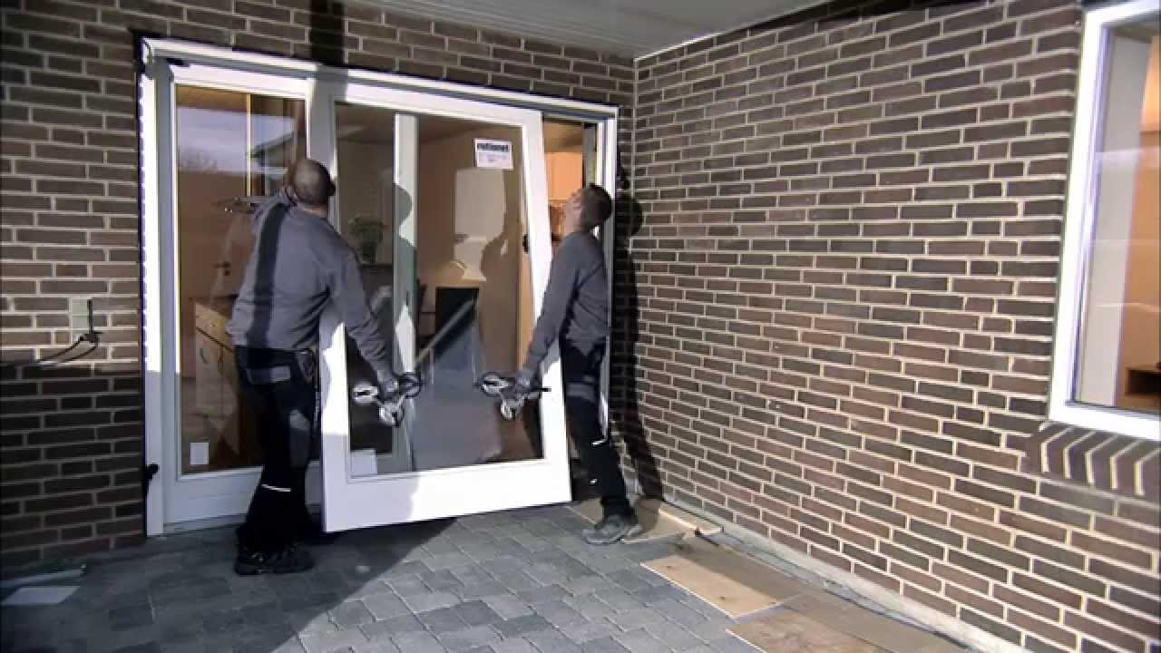 How to mount a sliding patio door