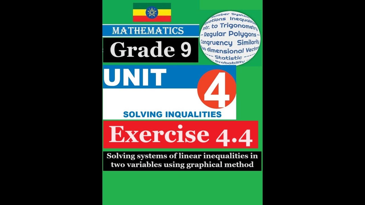 Mathematics Grade 9 Unit 4 Exercise 4.4@mathT_21