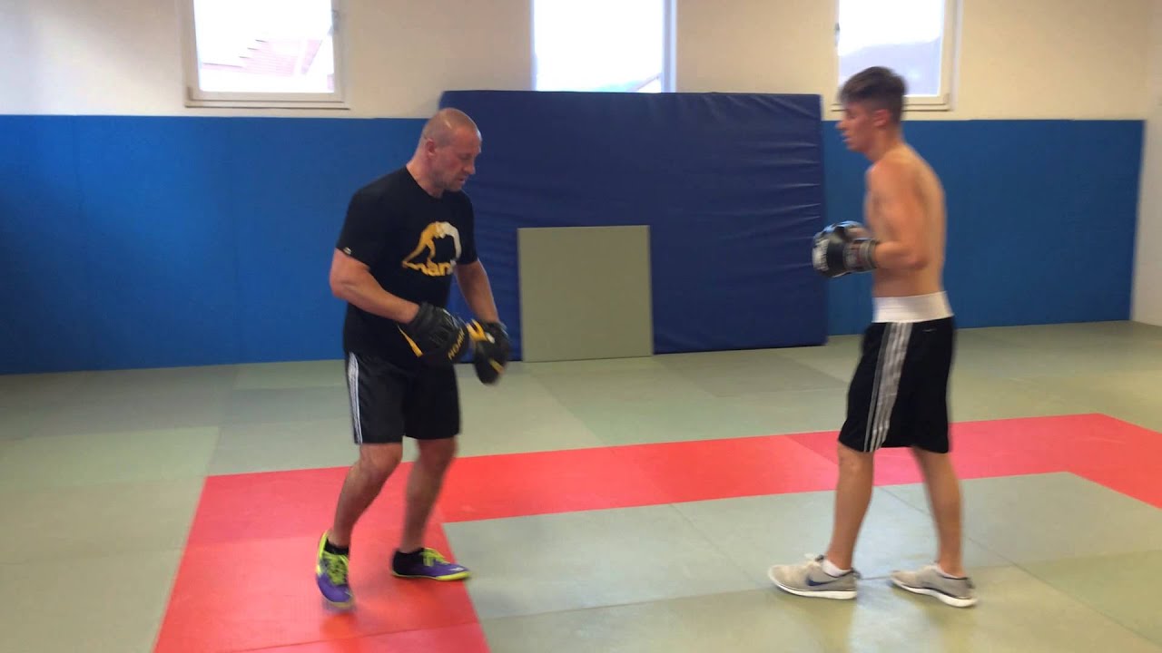 Boxen Pratzen Training  Бокс работа на лапах