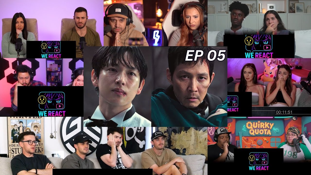 Squid Game Season 3 Episode 05 | Reaction Mashup #squidgame #reactionmashup