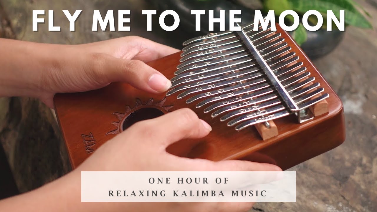 【1 HOUR】Fly Me To The Moon Relaxing Kalimba Cover for Sleeping, Studying, Relaxing