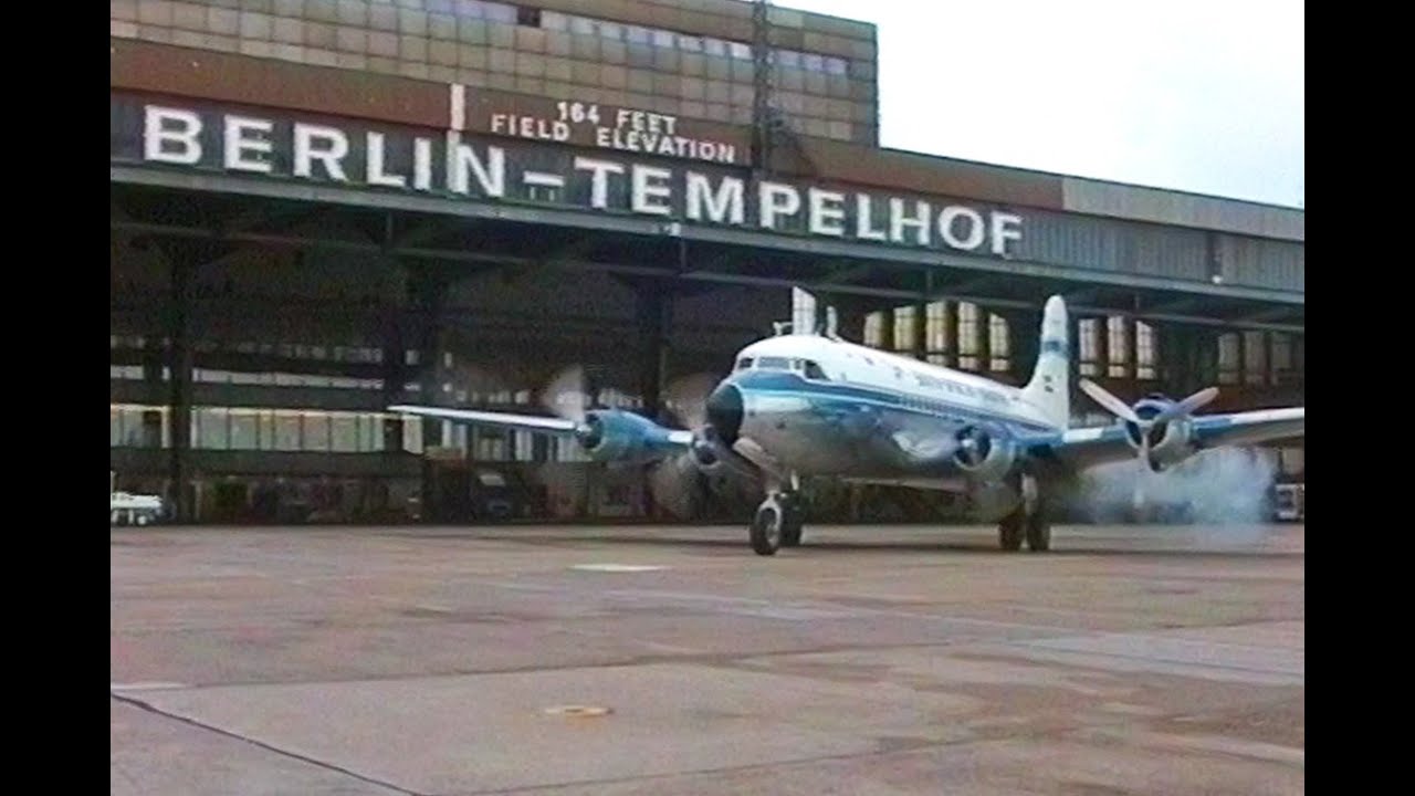 South African Historic Flight DC-4 in BERLIN TEMPELHOF