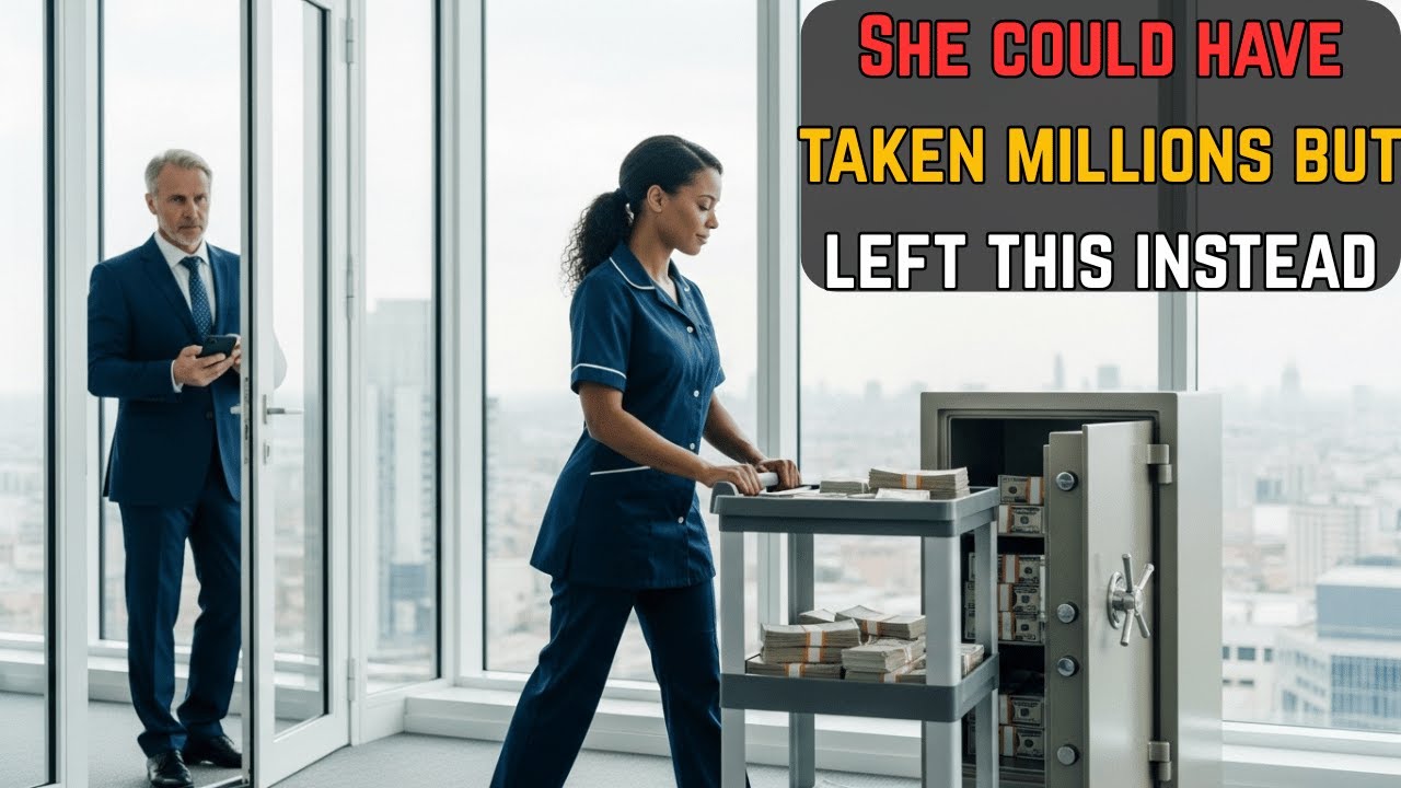 Millionaire Leaves His Safe Open to Trap His Maid — But Her Reaction Left Him in Tears.