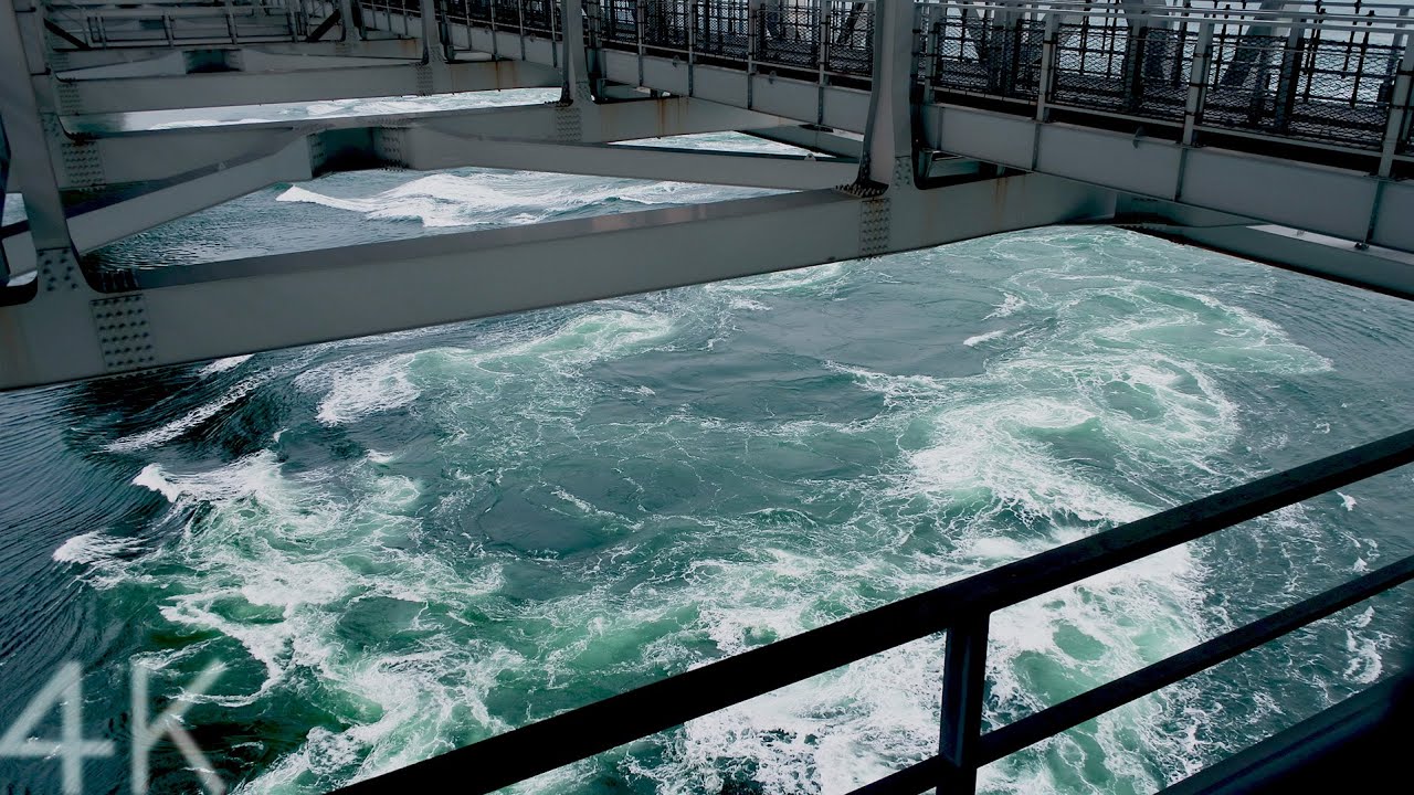 【4K】Walking along the Naruto Bridge | Watching the whirlpools