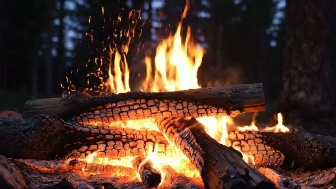 Crackling Fire Sounds for Calm Meditation