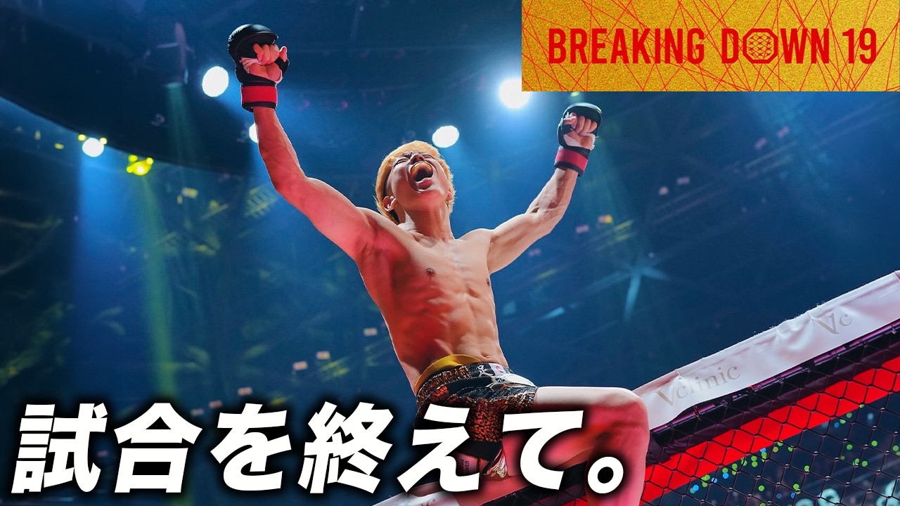 【BreakingDown19を終えて】vs芦澤竜誠戦 / プロ格闘家、ブレイキングダウンを舐めんな。誰でもかかってこい