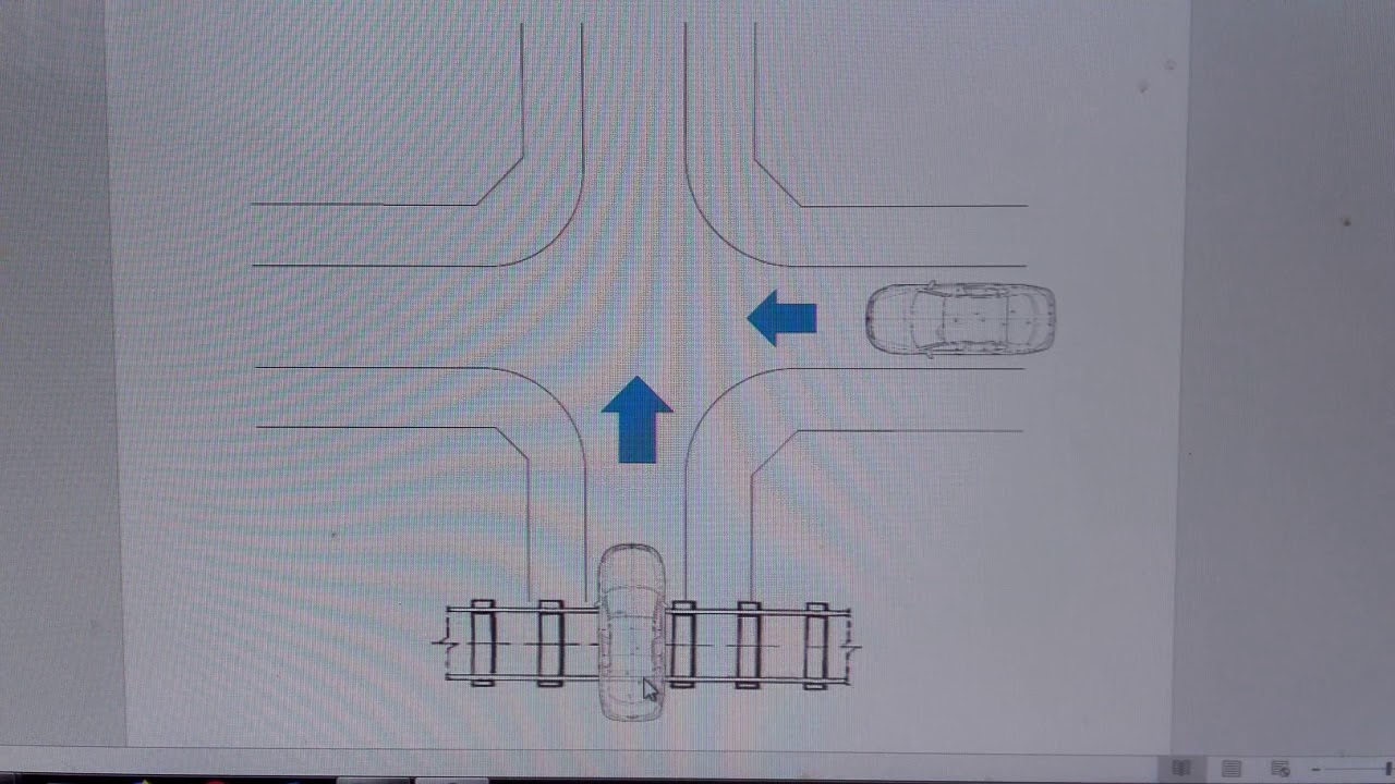 prioridad de paso en calles con vias ferreas