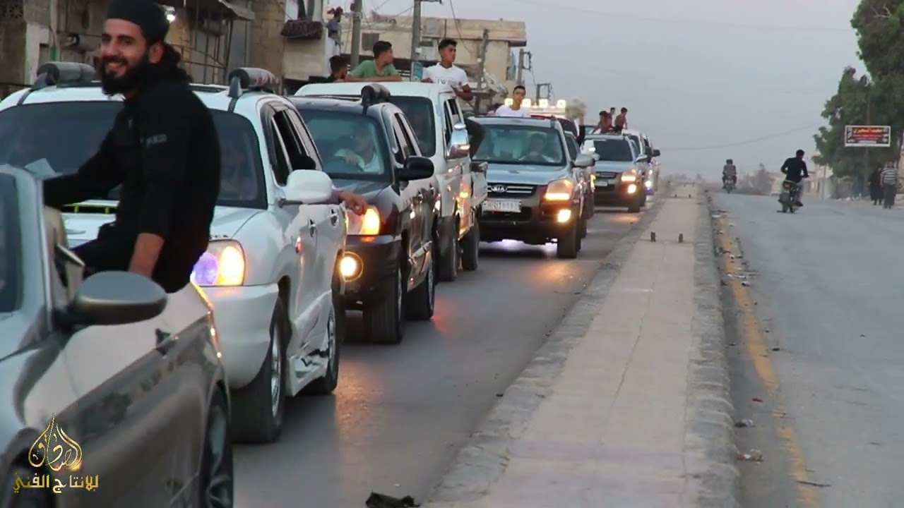 زفة سيارات العريس الغالي أحمد عبد الله الشلو أفراح آل الشلو في مدينة الأتارب