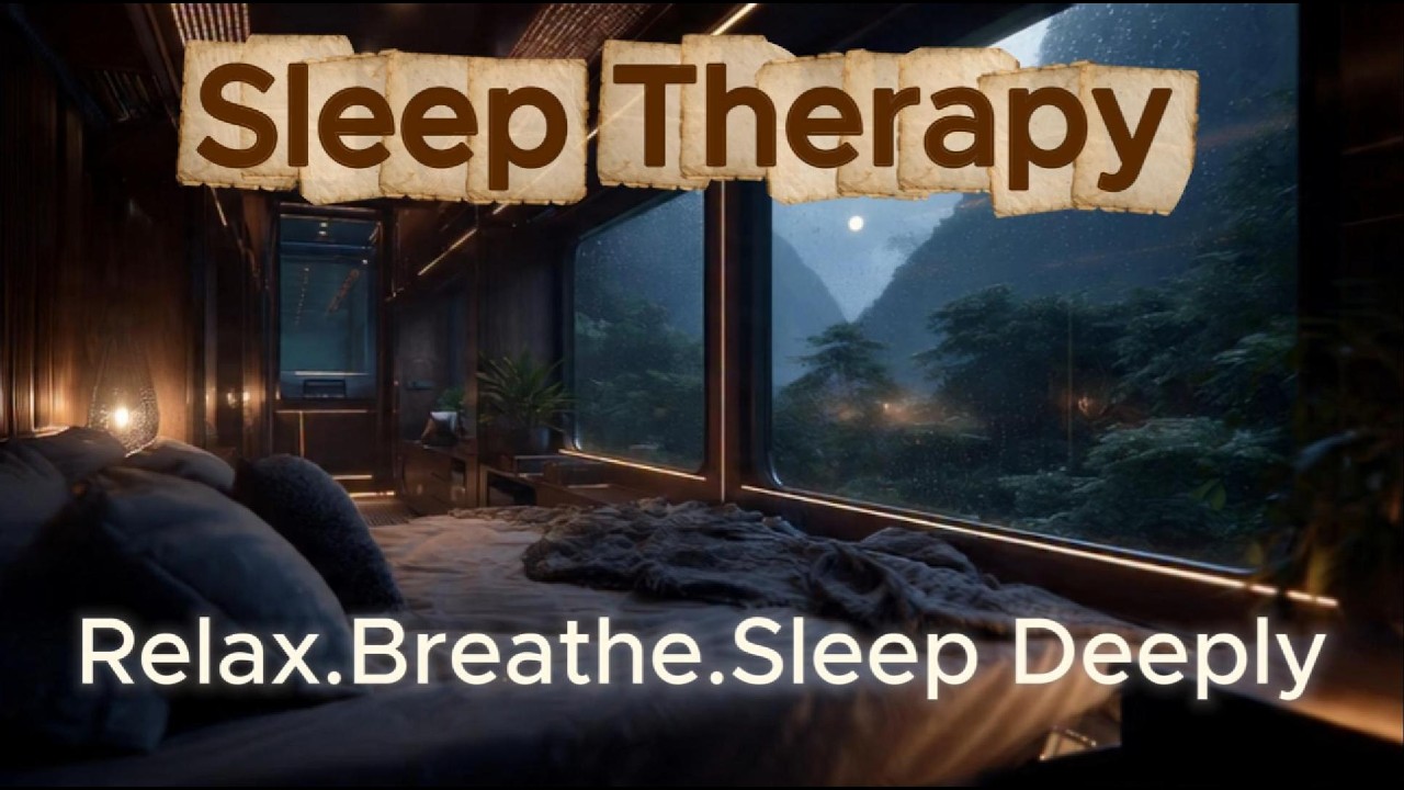 Deep Sleep - Fall Asleep Fast in a Train Mountain Cabin 🔥 Sleep Sounds & Fireplace