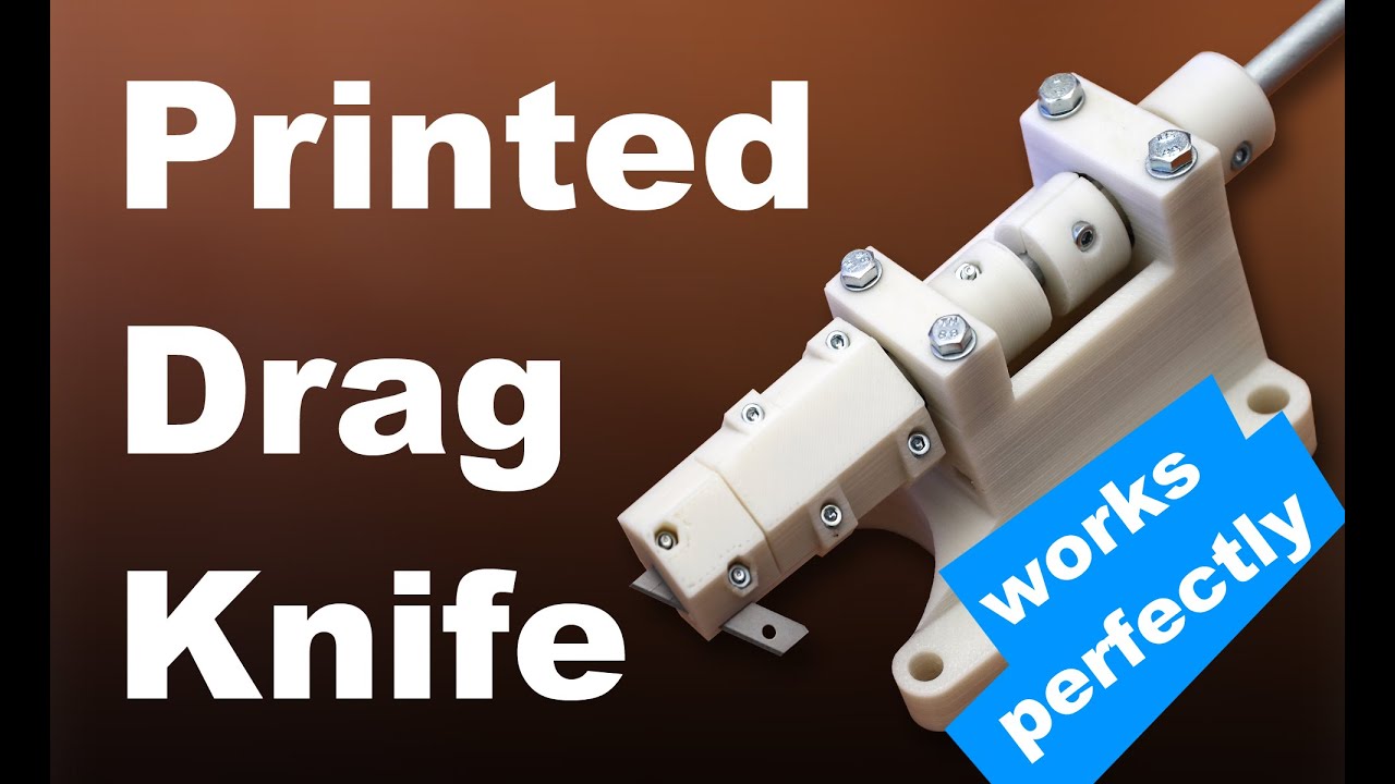 Printed Drag Knife DIY CNC works pretty well