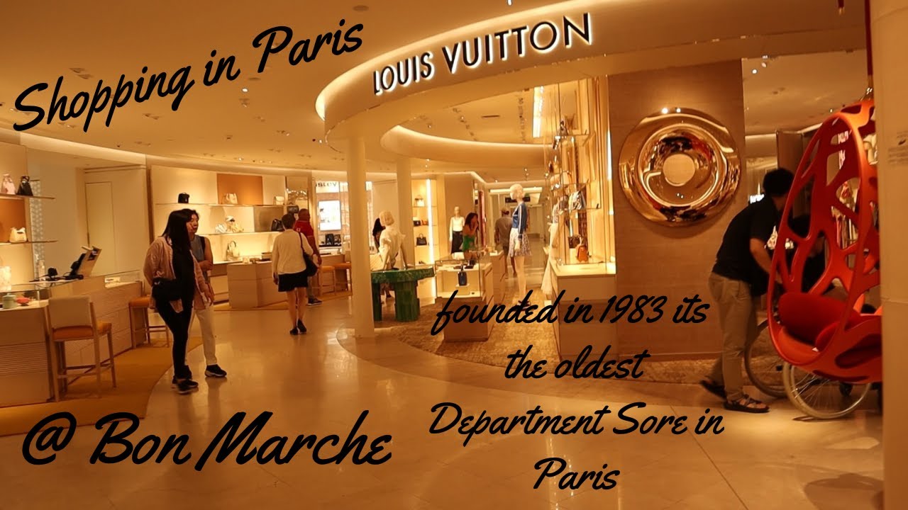 Shopping in Paris at Bon Marche