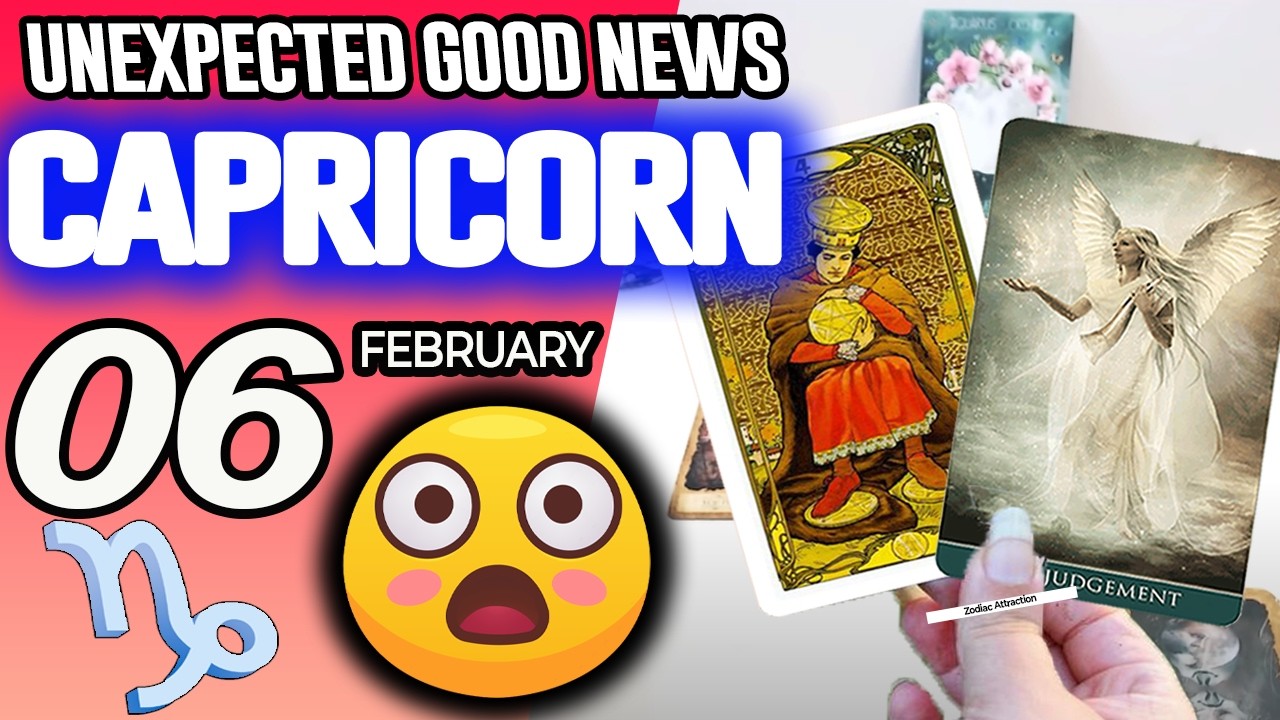 Capricorn ♑😃 UNEXPECTED GOOD NEWS 😲 horoscope for today FEBRUARY 6 2026 ♑ #capricorn tarot FEBRUARY