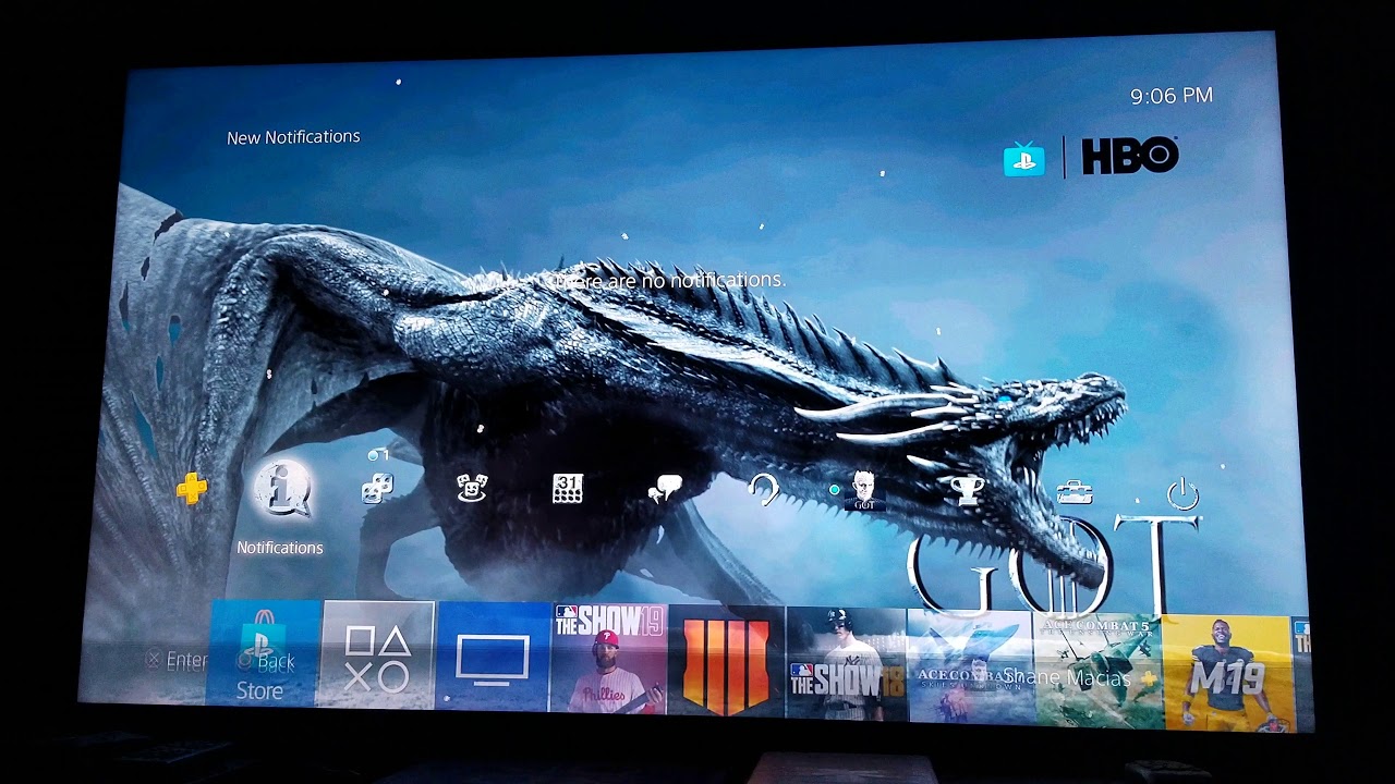 PS4 Game of Thrones dynamic theme