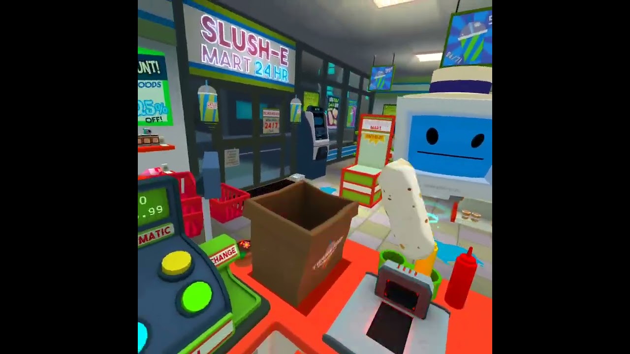 Playing Job simulator Part one. Office worker And Store clerk jobs