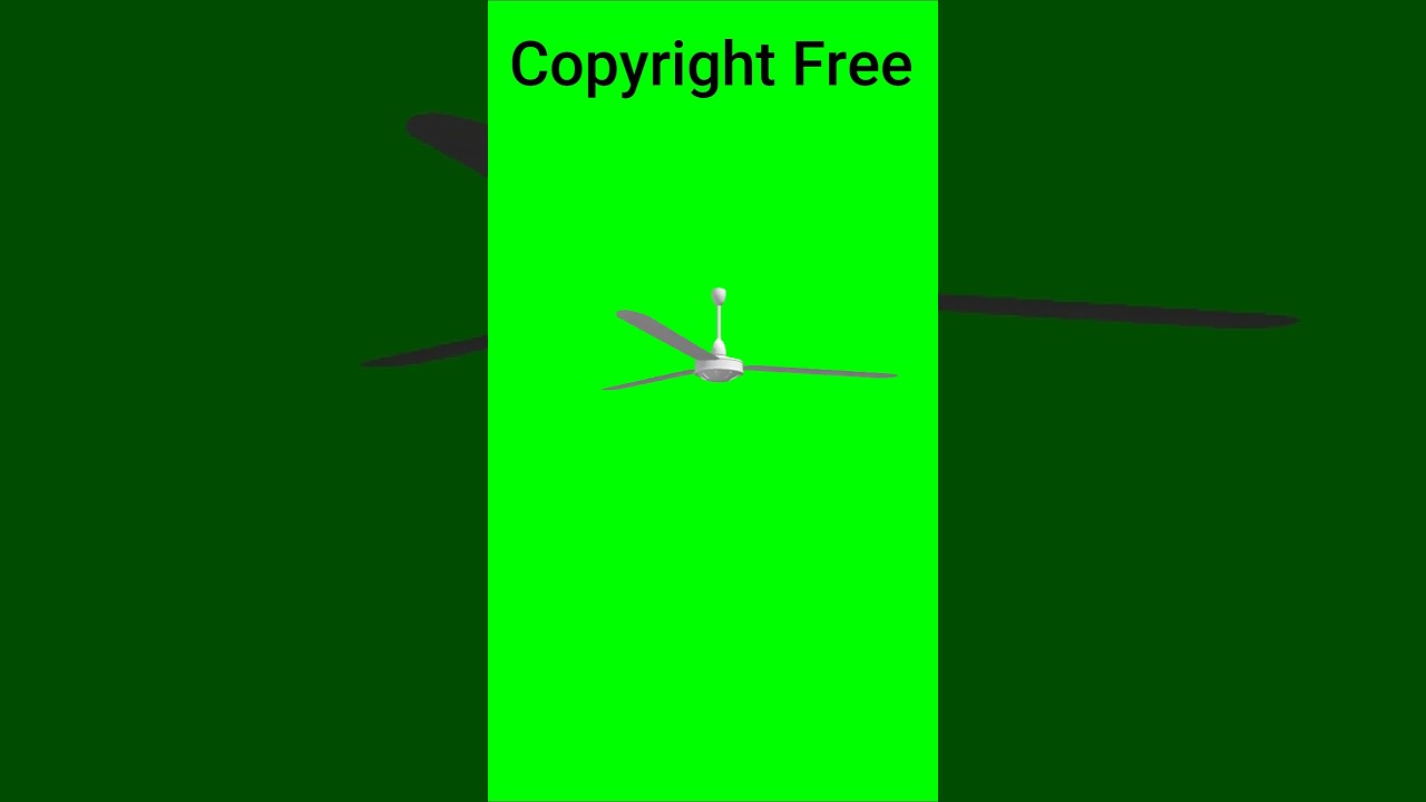 Green Screen Ceiling Fan🧿Copyright Free Green Screen🔥#shorts(👀Check our Channel)