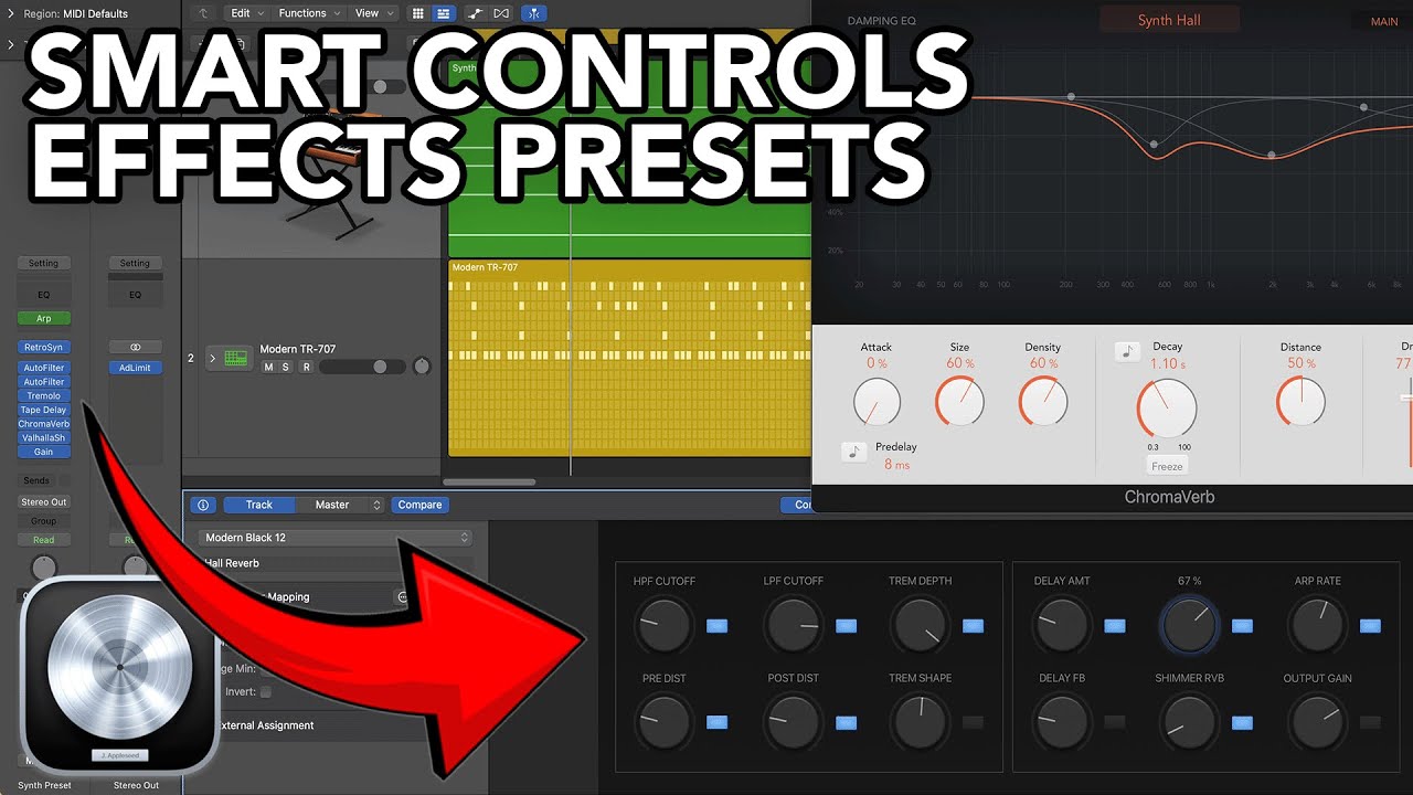 Logic Pro - Smart Controls Synth Effects Presets