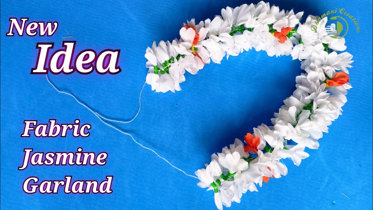 Cloth Jasmine Garland | Fabric Mala | ಮಲ್ಲಿಗೆ ಹೂವಿನ ಮಾಲೆ | Artificial Jasmine Veni