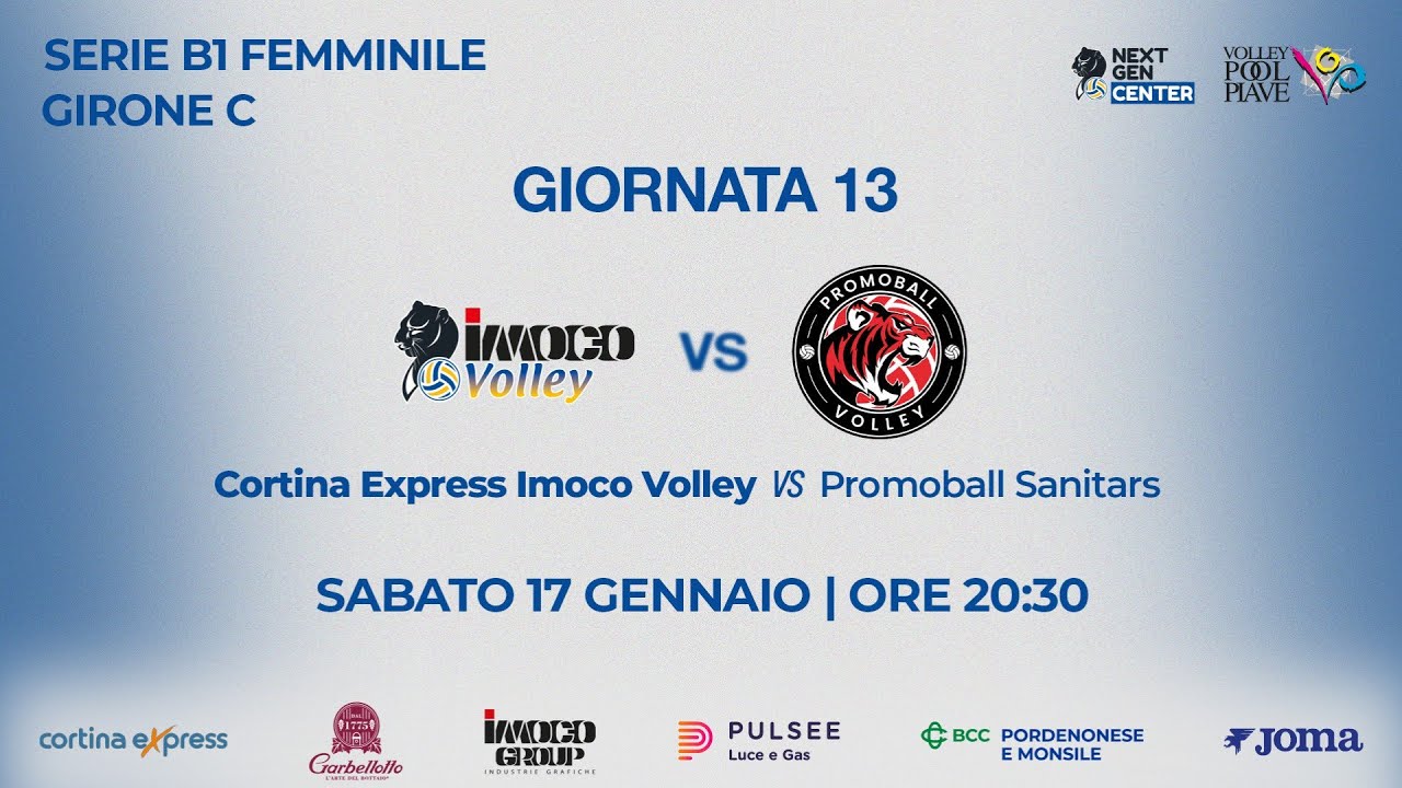📺 DIRETTA STREAMING – SERIE B1 FEMMINILE | GIORNATA 13