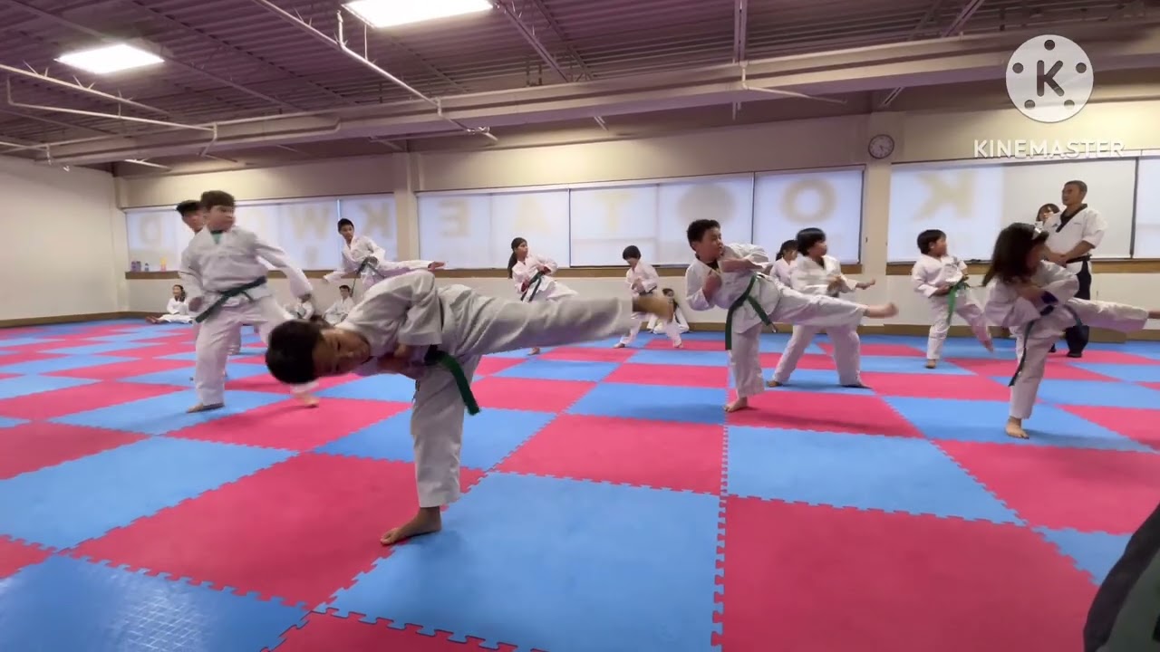 Tony green blue stripe belt in Yung Ko Taekwondo Jan 30-2026 ❤️🇨🇦🍁❤️
