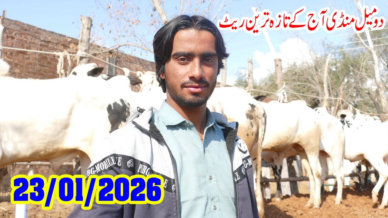 Today Domail Mandi Fatehjang Rate’s update23/Jan.2026-Part03Sunny Video Fateh Jang Cow Mandi 2026