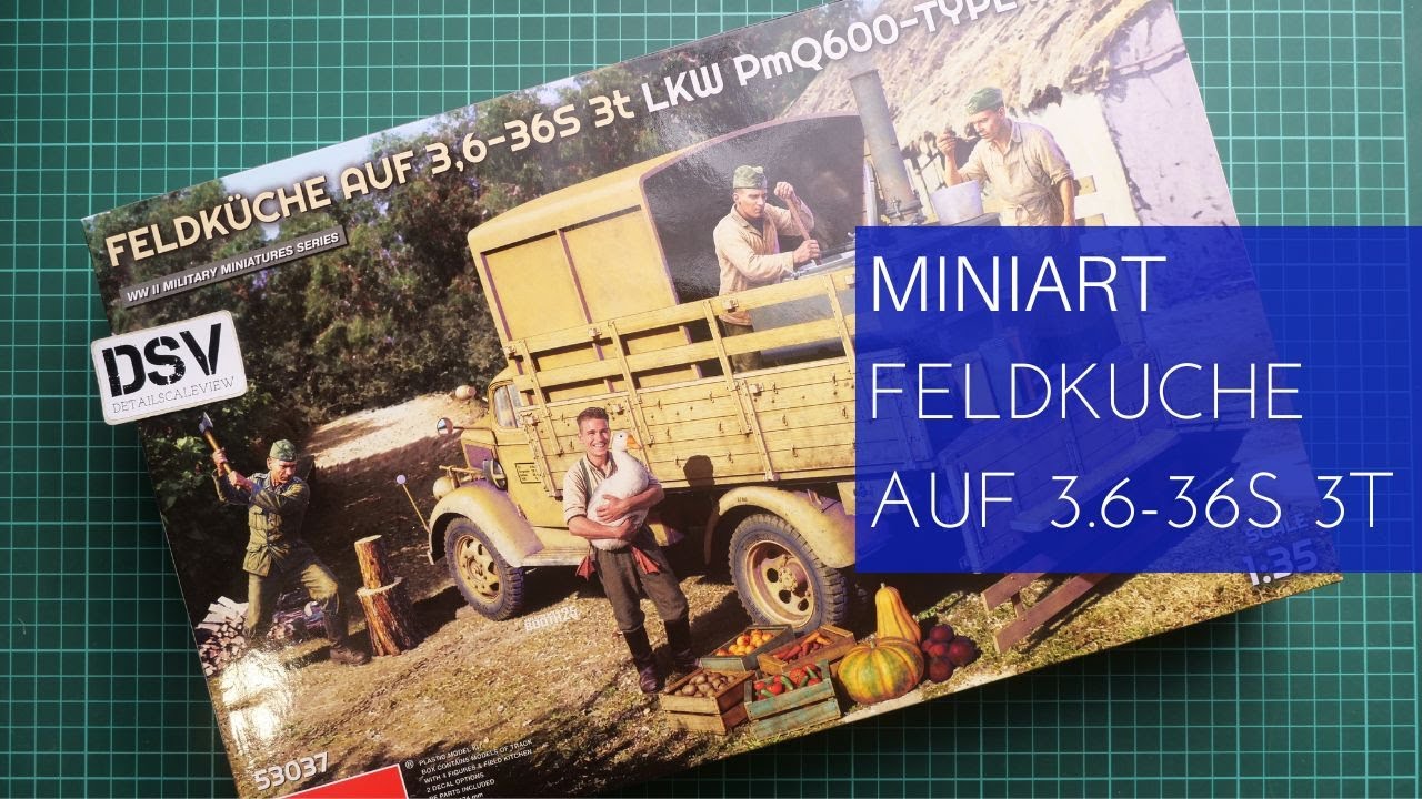 Обзор набора Miniart 1/35 Field Kitchen on 3.6-36s 3t (53037)