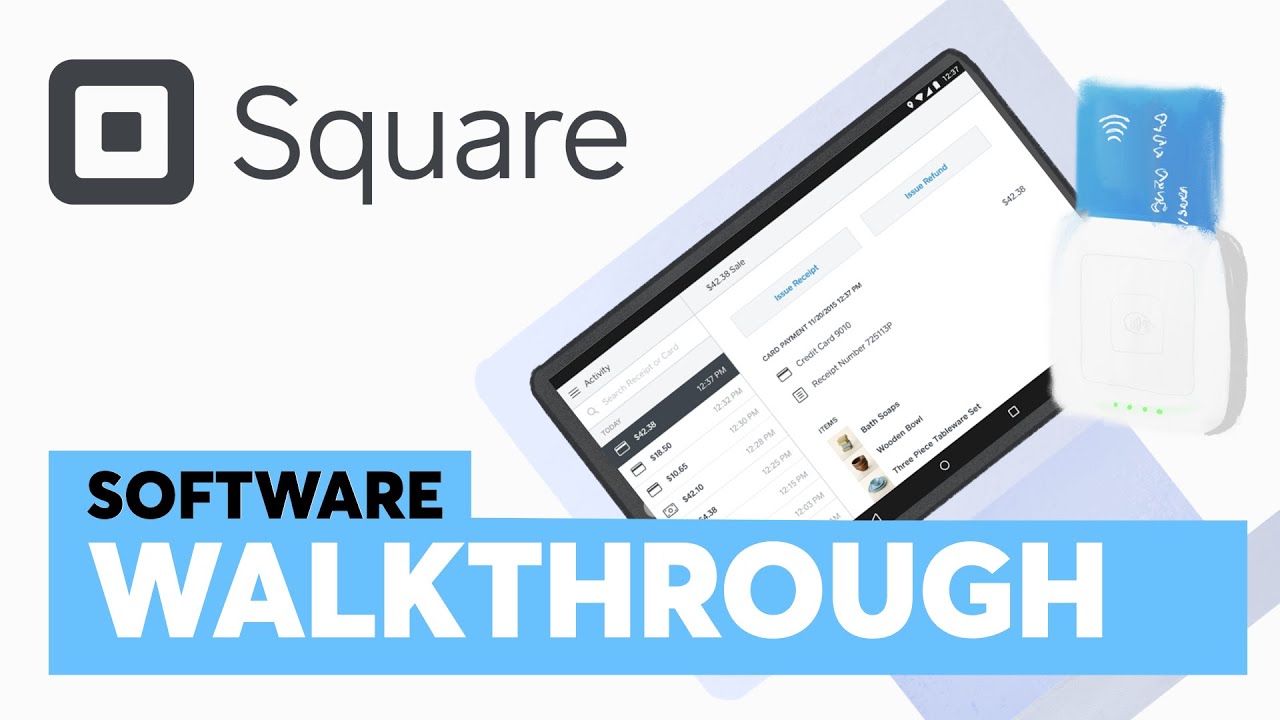 Видеообзор приложения Square POS (с видеороликом из приложения)