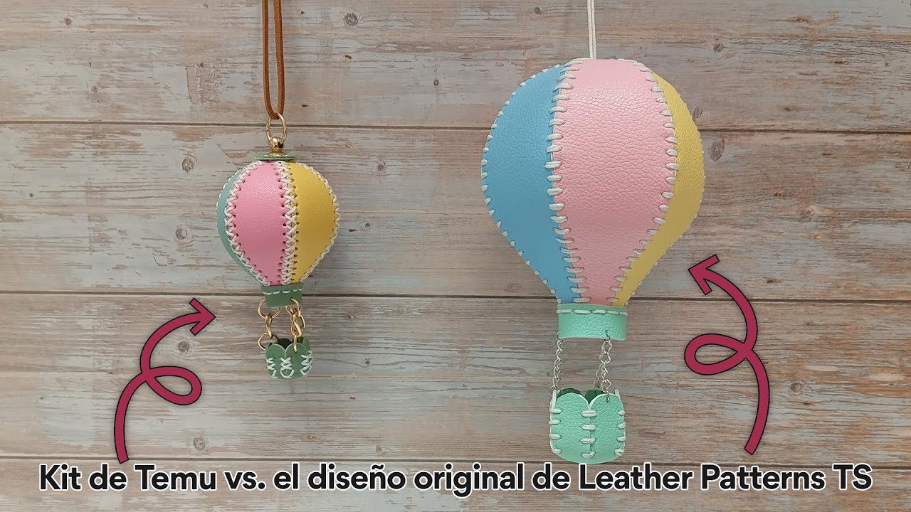 Kit DIY Globo aerostático de cuero 👉 Comparando el PLAGIO de Temu vs. el ORIGINAL 🤫