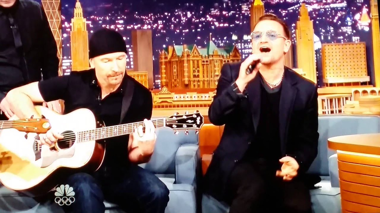 U2 plays Ordinary Love on the Tonight Show