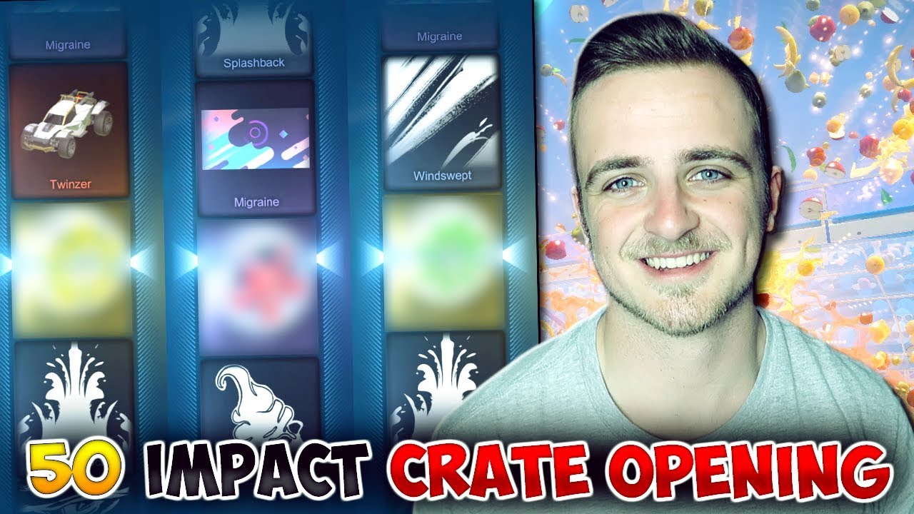 This is why people watch my crate openings... | Opening 50 IMPACT crates in Rocket League