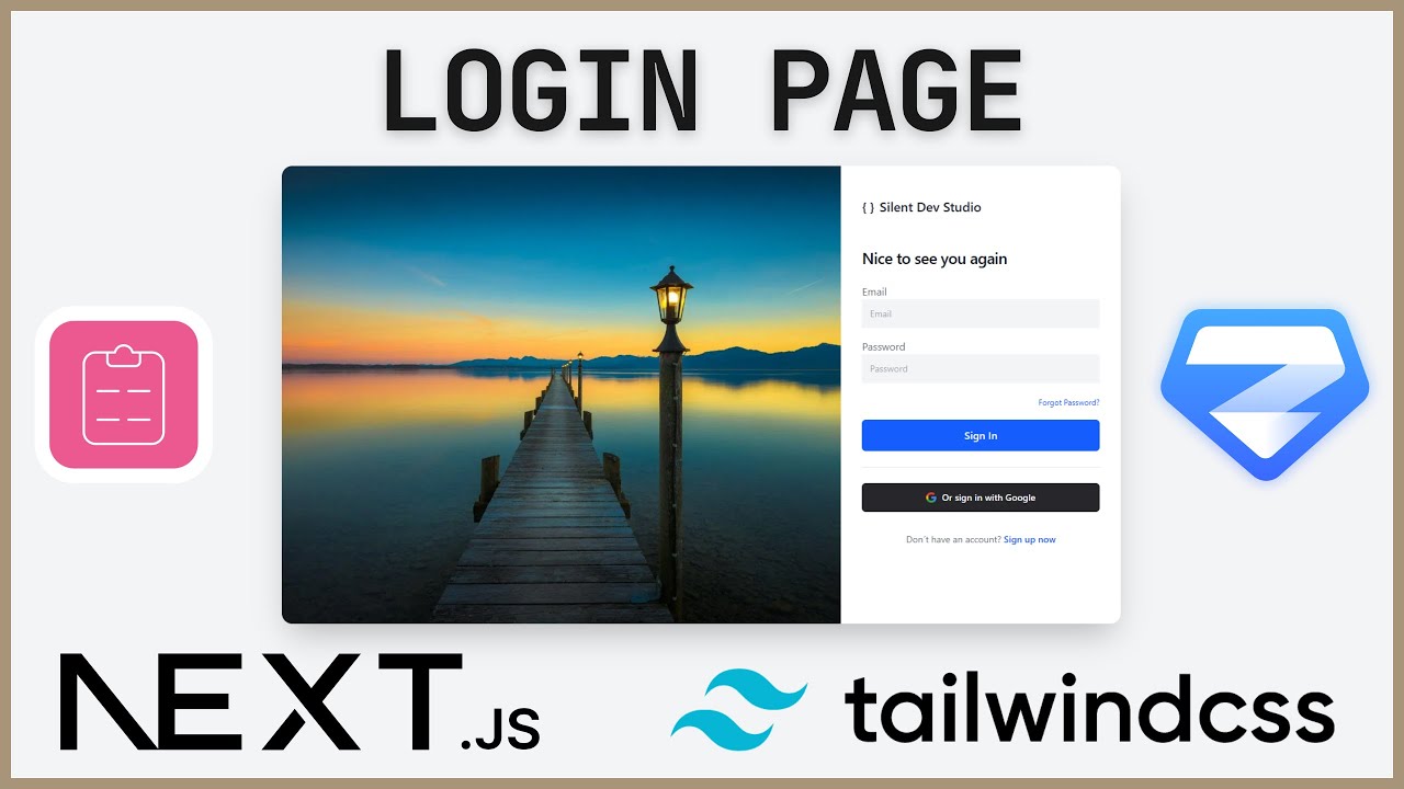 Next.js Login Page Tutorial | Tailwind, React Hook Form & Zod | Part I