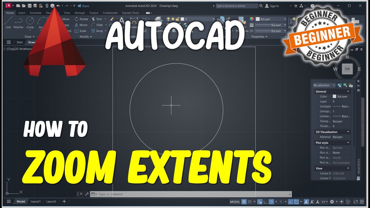 AutoCAD How To Zoom Extents
