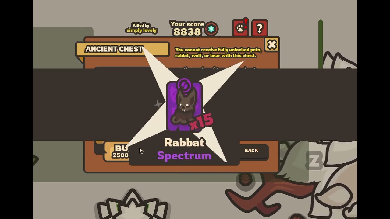 Open on 20k gapples chest of 2.5k