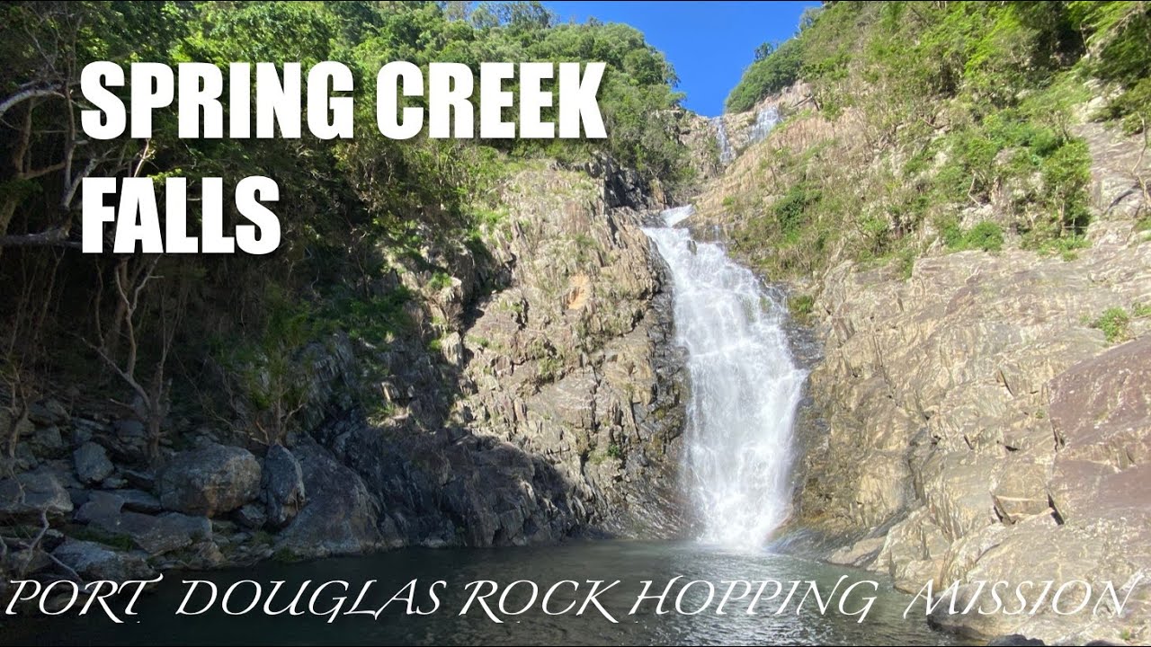 Rockhopping to Towering Port Douglas Waterfall - Spring Creek Falls