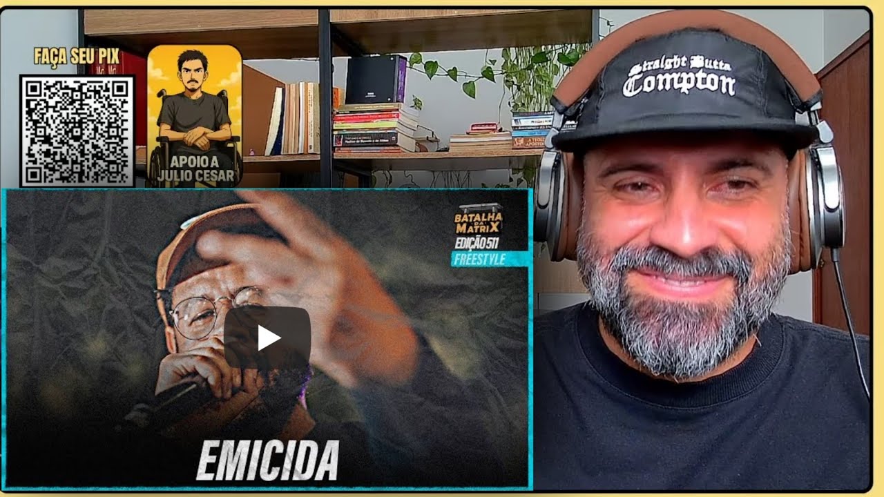 Emicida | Sess&atilde;o de Freestyle | Batalha da Matrix [511] Psicologia Rap React