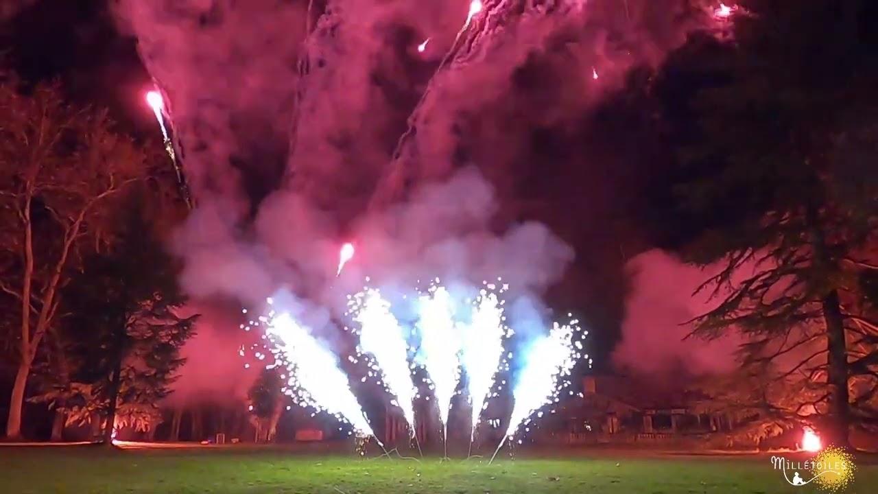 Feu d'artifice haut de gamme pour l'hôtel Relais & Châteaux Les Prés d'Eugénie
