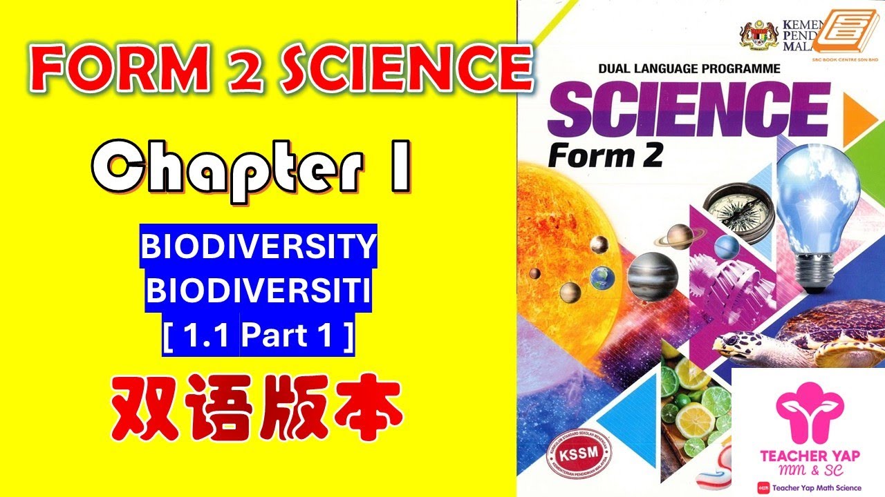 Form 2 Science Chapter 1 | BIODIVERSITY 中文讲解 | KSSM Exam Tips【Part 1.1】