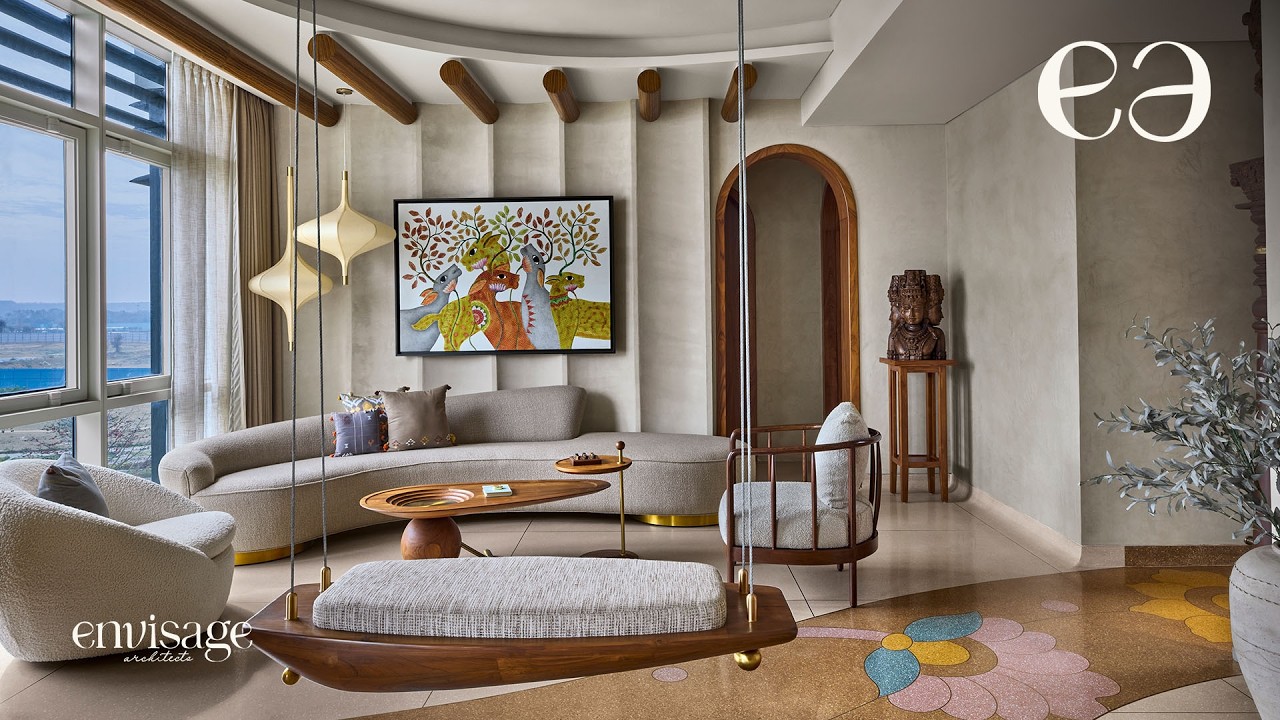 Advaita: A Stunning Indo-Wabi Sabi Apartment Tour in Gurugram | Envisage Architecture