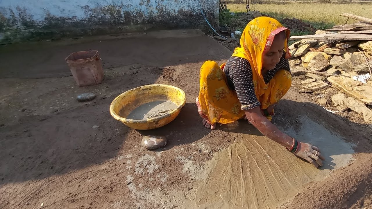 ऐसे बनाएं मिट्टी के आंगन को पक्के फर्श जैसा (पूरी जानकारी )