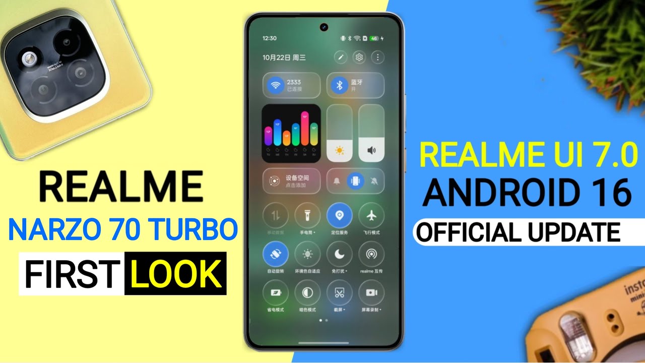 Realme Narzo 70 Turbo Realme Ui 7.0 Android 16 Update | 25+ New Features | 70 Turbo New Update