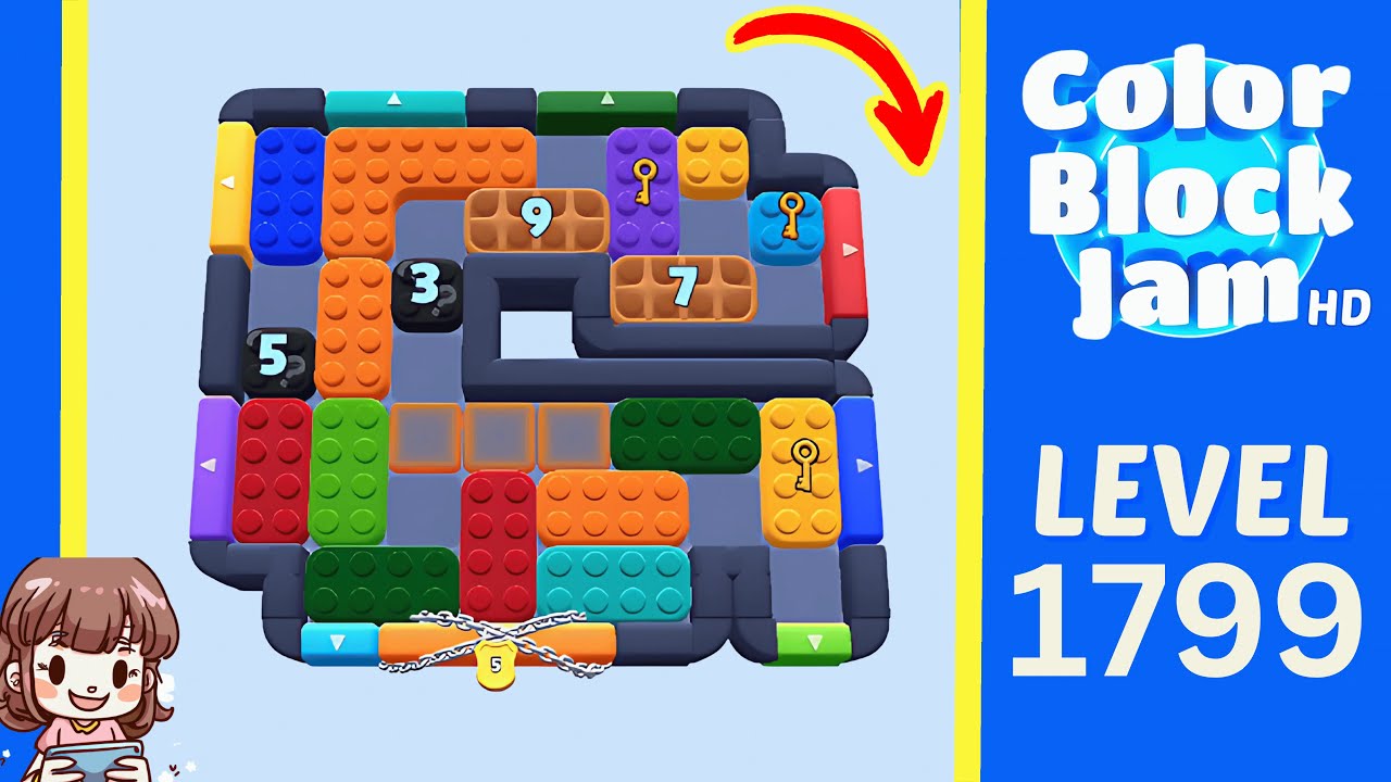 Color Block Jam Level 881 (1799) Solution Walkthrough